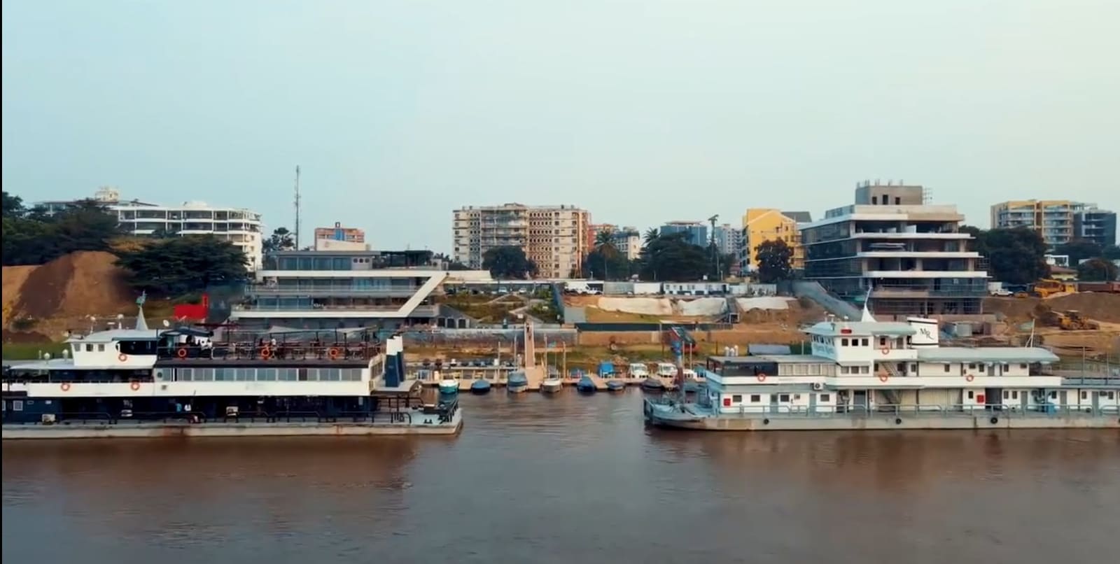 Riverfront along the Congo River in Kinshasa