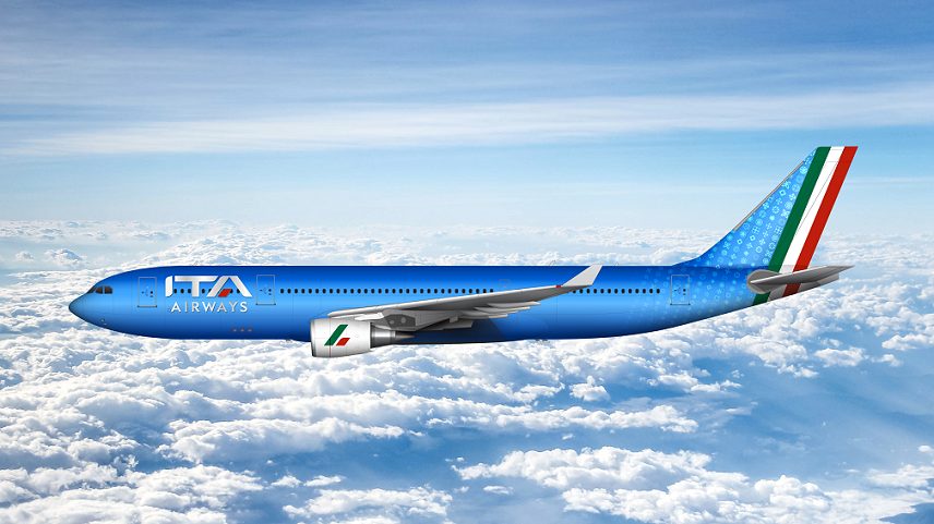 ITA Airways aircraft in flight