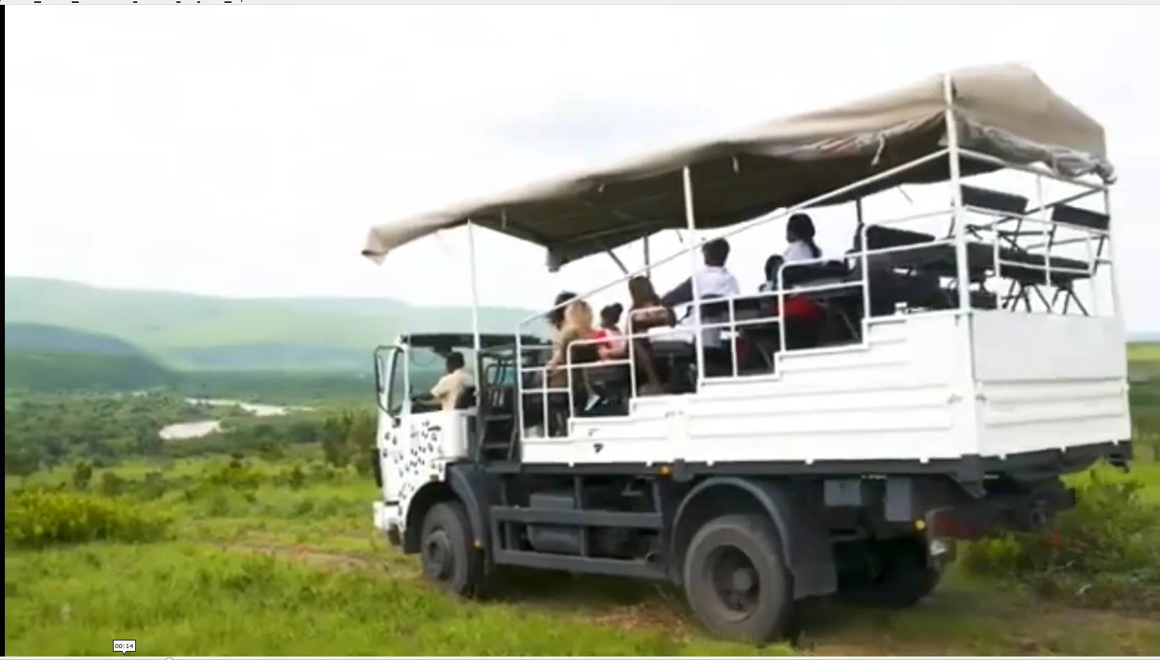 Safari truck at Kingakati